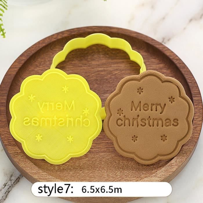 Moule à gateaux,Emporte pièce de noël découpeurs Fondant gâteau moule Biscuit Sugarcraft gâteau décoration outils - Type 7 #A