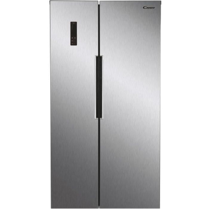 CANDY CHSBSV5172X - Réfrigérateur SidebySide Inox - 437 L - Nofrost - A+