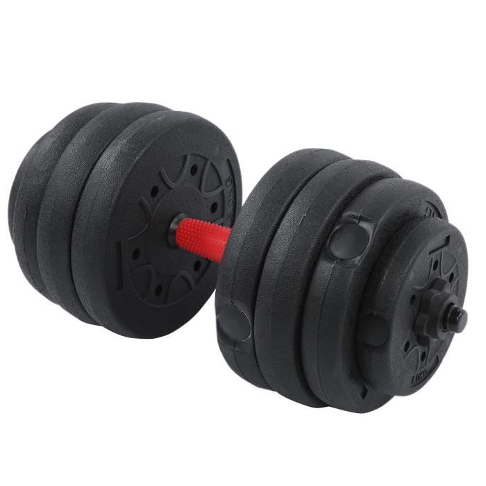 Ensemble de poids, haltères réglables de 20 kg Ensemble d'haltères de musculation Fitness TKORning Home HB006 -KOR