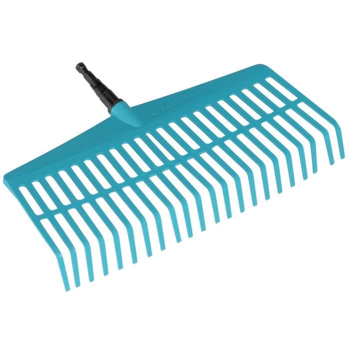 GARDENA Balai-râteau 43cm Combisystem® - Plastique solide - 22 dents – Ratissage petite surface herbe – Garantie 25 ans (3101-20)