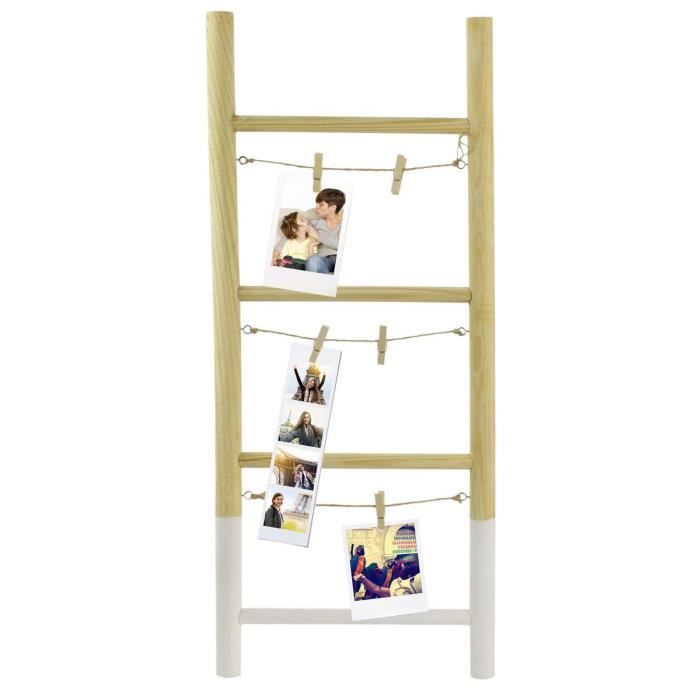 THE HOME DECO FACTORY Porte-photos Echelle M12 - 6 Pinces