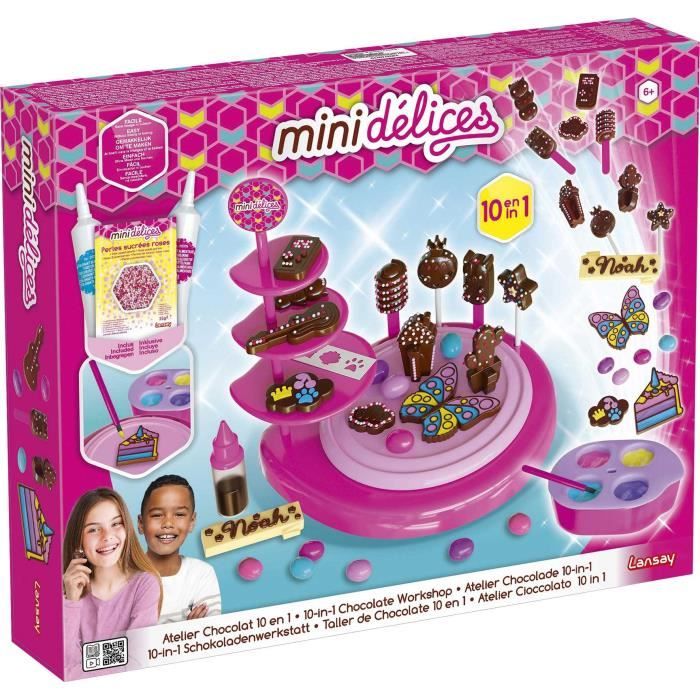 Mini Délices - Atelier Chocolat 10 En 1 - Activités Artistiques - Cuisine Créative - Dès 6 ans - Lansay