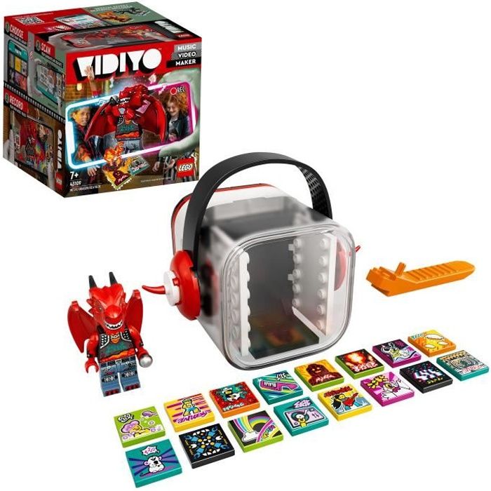 LEGO® 43109 VIDIYO Metal Dragon BeatBox Music Video Maker, jouet Musical et Application de Réalité Augmentée pour Enfants