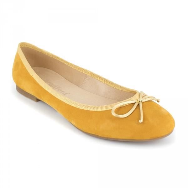 Ballerine J.Bradford Cuir Moutarde JB-MIRANDA - Couleur - Jaune