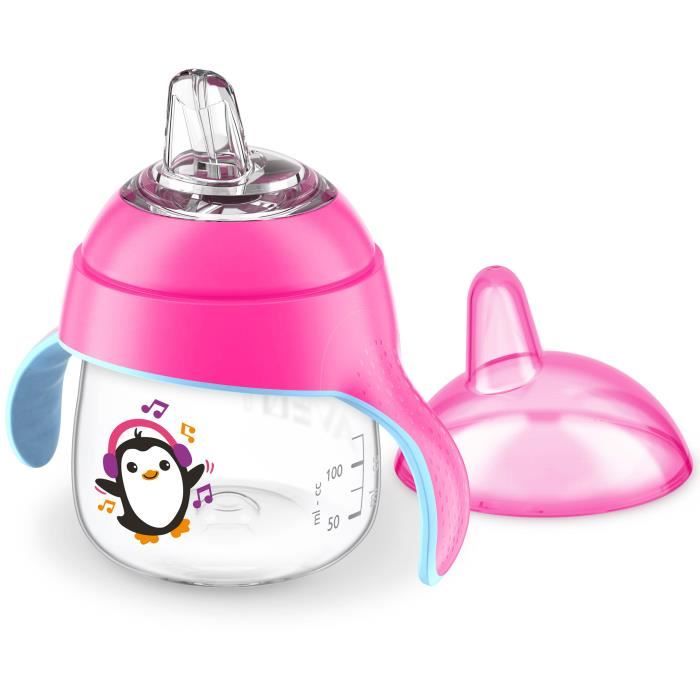 PHILIPS AVENT SCF746/03 Tasse bec anti-fuites - 200 ml - Rose
