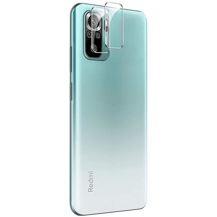 Protection Caméra Transparent pour Xiaomi REDMI NOTE 10 4G [Lot de 2] Verre trempé Lentille Appareil Photo Arrière Film Phonillico®