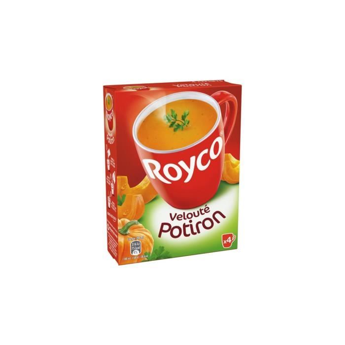 Soupe déshydratée velouté de potiron Royco 4 sachets - 80g