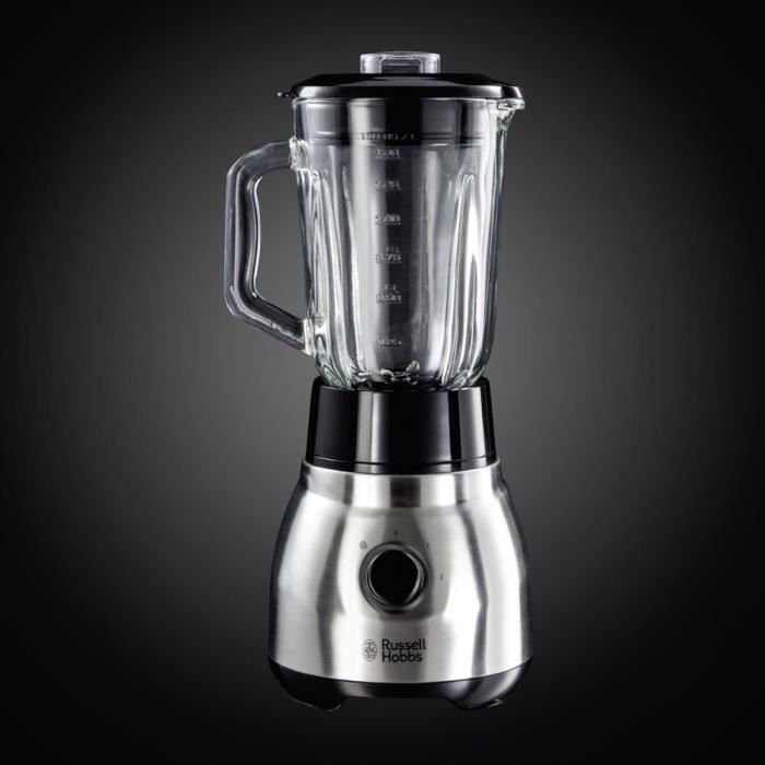 RUSSELL HOBBS 2382056 Mixeur Blender 600W en Verre, Lames Inox