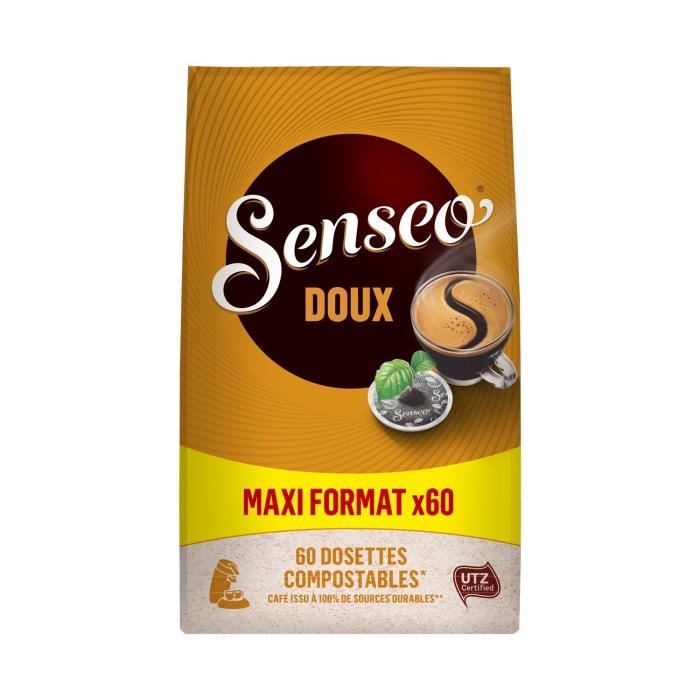 LOT DE 7 - SENSEO Doux Café dosettes - le sachet de 60 - 416g