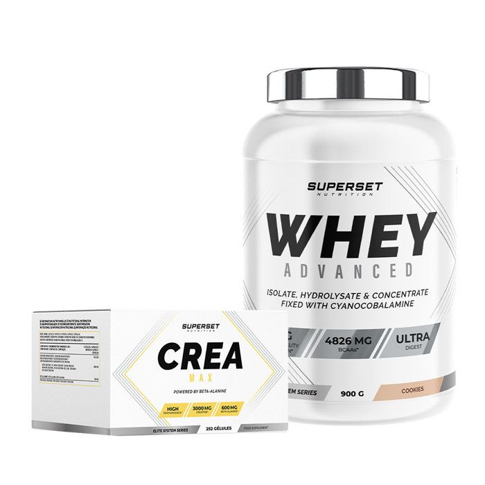 Programme Prise de Muscle Sec - Avancé | Whey Protéine | Créatine | Superset Nutrition