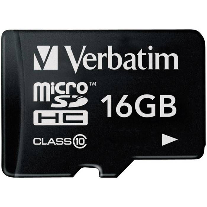 Verbatim Carte mémoire flash 16 Go Class 10 microSDHC