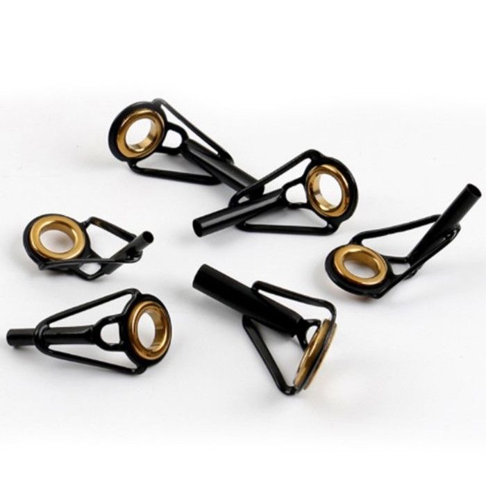 QWORK® 40 Pièces Anneau Canne A Peche Kit De Réparation, Anneau De Pointe De Canne à Pêche Avec