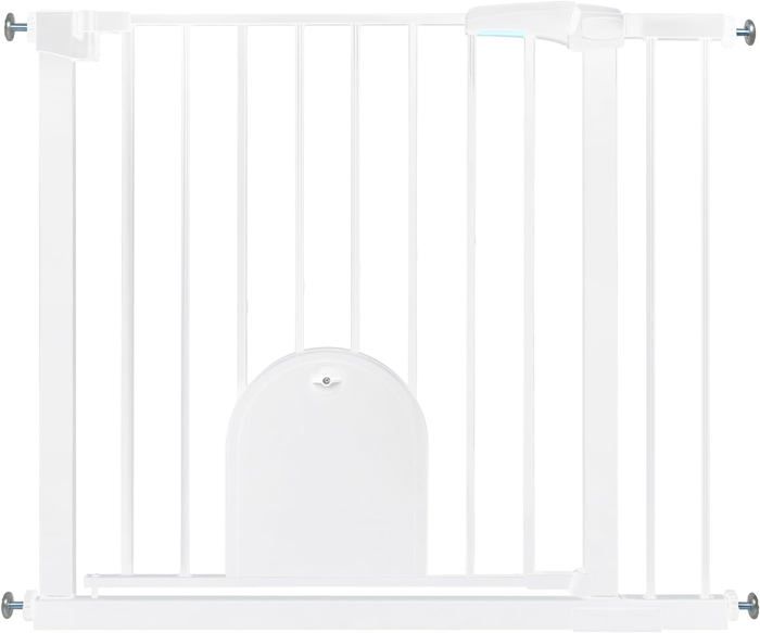 Extension Pour Barrière De Sécurité Relaxdays 14cm - Sans Perçage, Pour Enfants Et Chiens - Acier Blanc