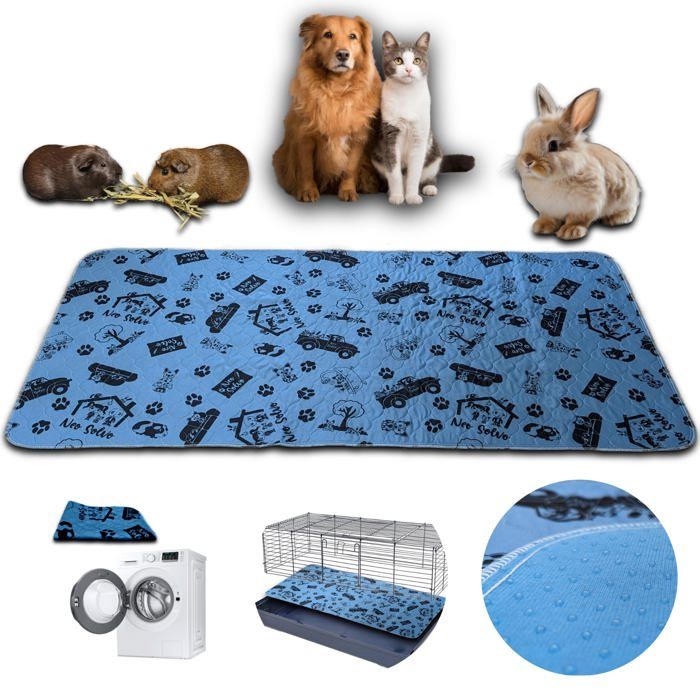 Meilleurs prix pour NEO SOLVO Tapis 60cm x 120cm - Absorbant Imperméable Anti Dérapant - sous la Gamelle - Devant la Litière - Fond de Cage