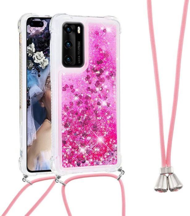 Collier pour Huawei P smart 2021 turquoise (A) Etui Coque silicone avec