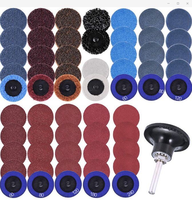 60 Pièces De 2 Pouces 50 Couple Disque De Sable Tourner Verrouiller