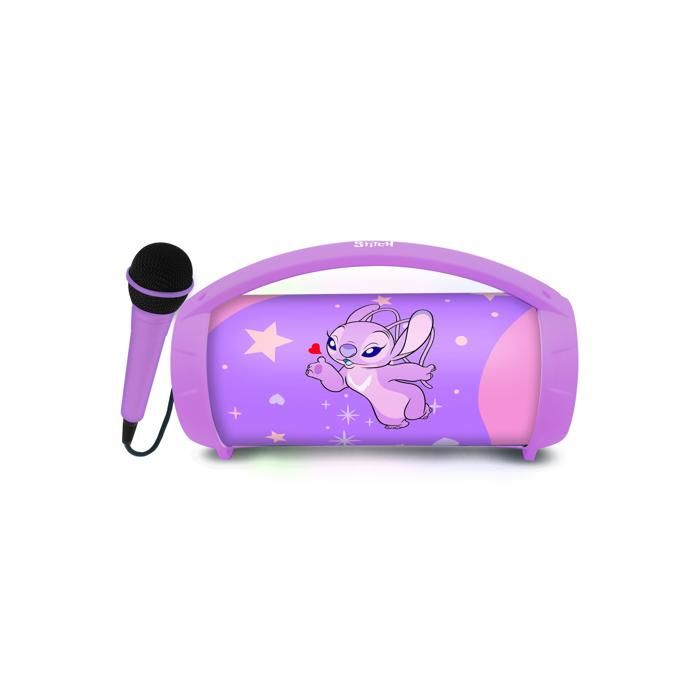 Microphone Sans Fil Lexibook Avec Enceinte Et Lumières – Bluetooth, Changement De Voix, 4 Effets – Autonomie 4h – Pour Karaoké Et Fêtes
