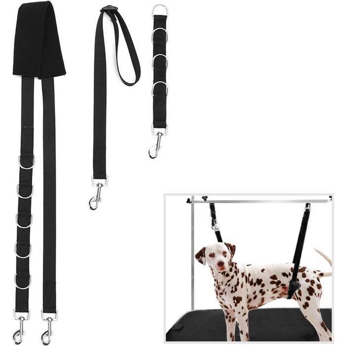 Comparer les prix de Ceinture de toilettage réglable pour chien pour table de toilettage et table de tonte