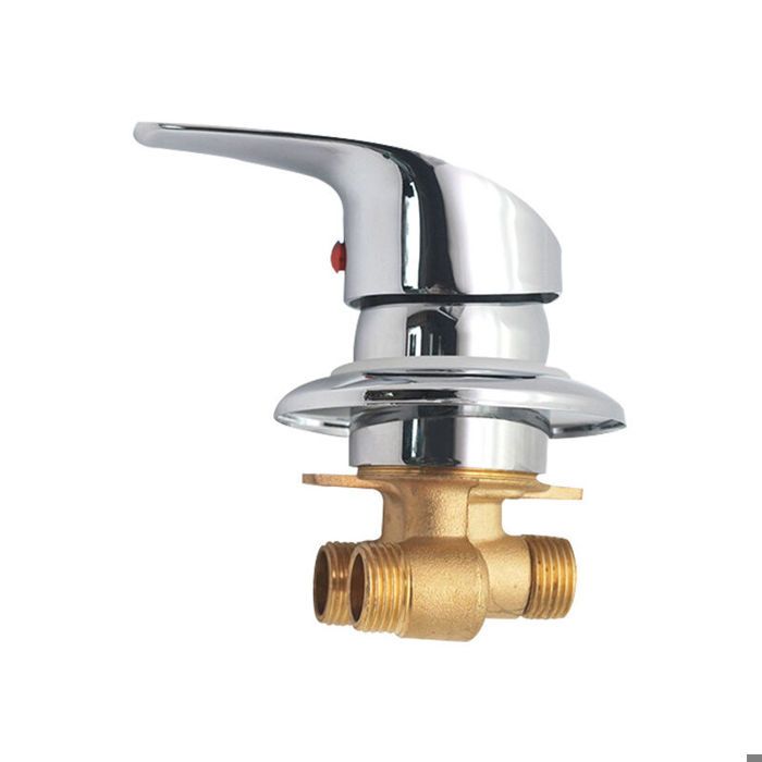 Mitigeur Cabine de Douche Robinet de douche en laiton Inverseur de sortie Robinet mitigeur de douche chromé Connecteur G1/2 Mit