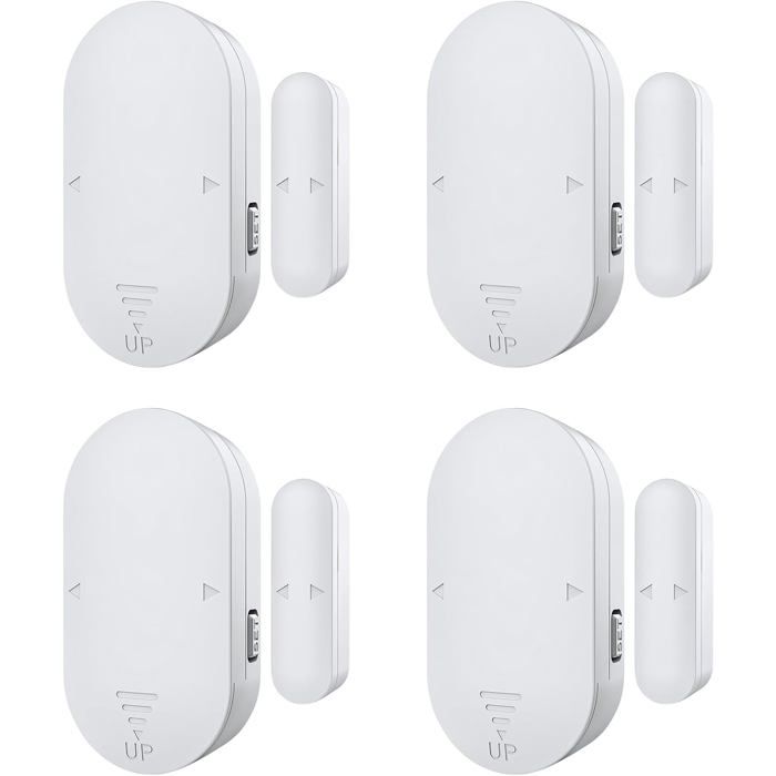 Alarme Porte et Fenêtre Magnetic Window Door Burglar Alarm 130dB Pour Sécurité Maison Magasin - Facile à Installer (4 Unités)