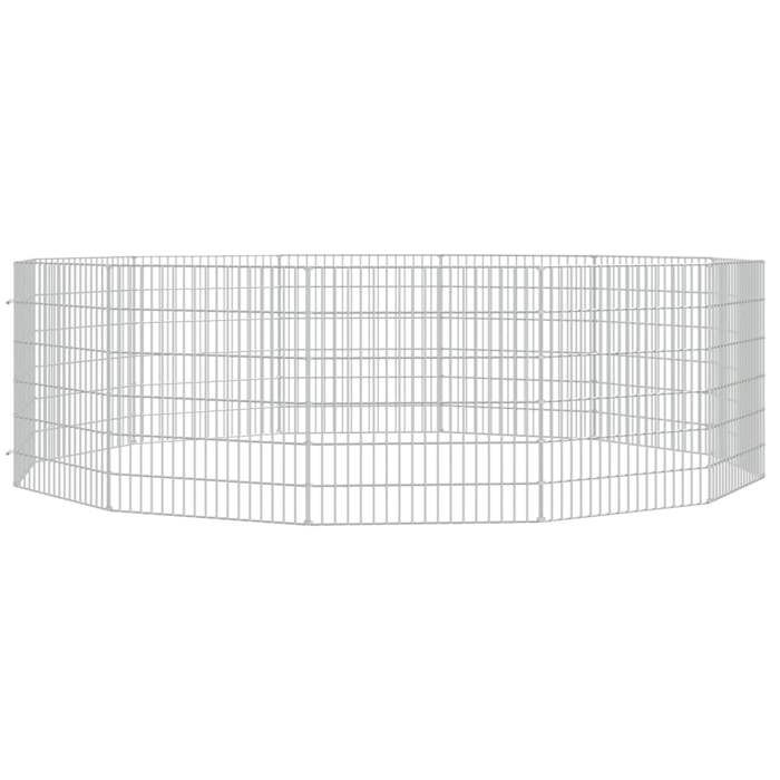 Enclos danimaux - VENTE-FLASH - en liberté 12 panneaux 54x60 cm fer galvanisé - Pour rongeurs @17720386