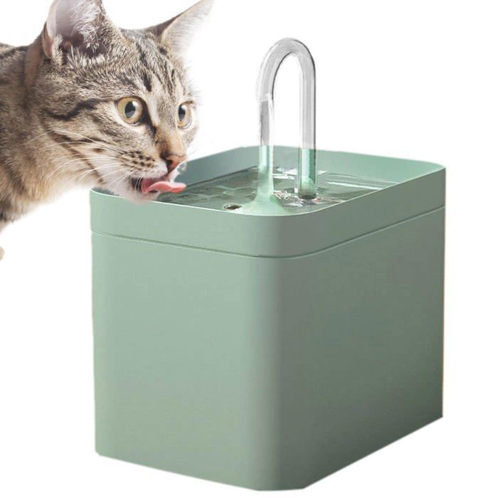 Meilleurs prix pour Fontaine À Eau pour Chat Ultra Silencieuse 1.5 L  pour Animaux De Compagnie avec Filtre pour Oiseaux Chiens