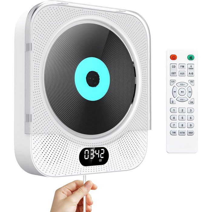 Gueray Lecteur MP3 128 Go Bluetooth 5.0 – Son HiFi, Haut-Parleur Intégré, Radio FM, Enregistreur Vocal & Carte TF Extensible