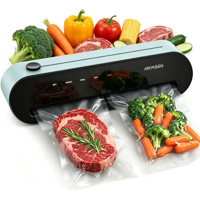 Machine Sous Vide ProfiCook PC-VK 1080 - Automatique, 12 L/min, 18 Sachets Inclus - Conservation Aliments 8x Plus Longue
