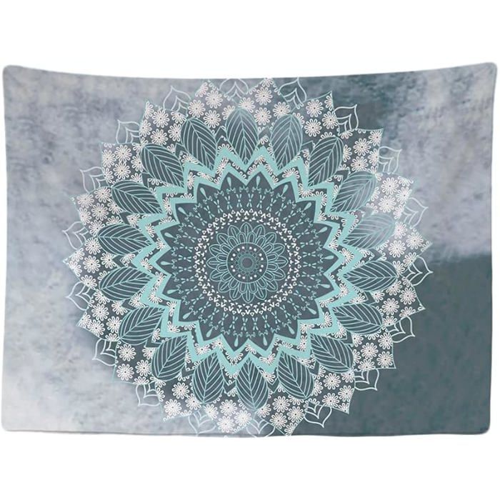 Tapisserie Murale Décorative Chambre - Mandala Pastel Hippie Bohème - 200 x 150 cm Grand Mandalas pastels