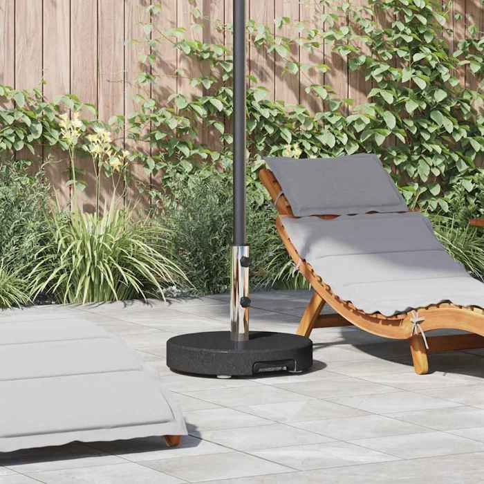 Noir Supports pour parasols - Pied de parasol Noir Ø 45x375 cm Granite C30531