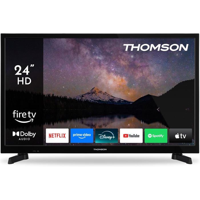 32 pouces HD Smart Fire TV avec Alexa tuner triple DVB T T2 C S S2 Dolby Audio HDR10 WiFi et Bluetooth