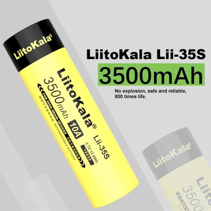 26650 3.7v 7200mah batterie rechargeable Li-ion pour lampe de poche, rouge  - Cdiscount Bricolage