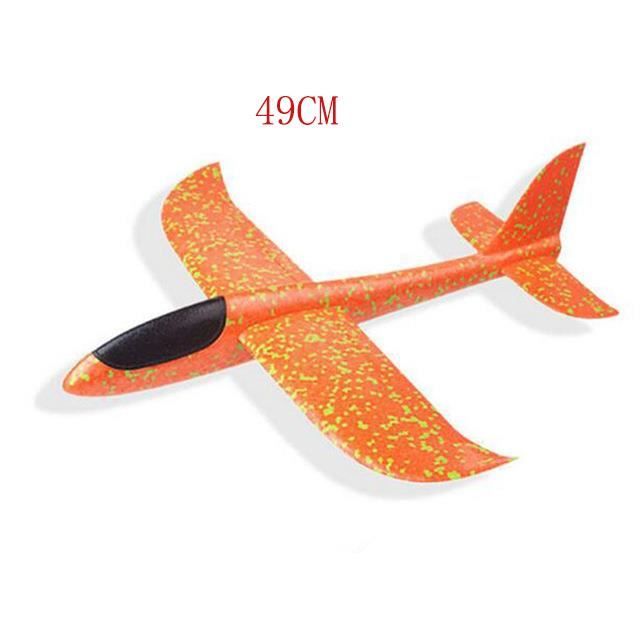 Avion Polystyrene Planeur Avec Pistolet Catapulte, 3 Pièces Avion Jouet Volant Enfant Led Maquette Avion Jeux De Lancer Exterieur Interieur Cadeau Anniversaire Garcon Fille Ado 3 4 5 6 7 8 9 10 Ans