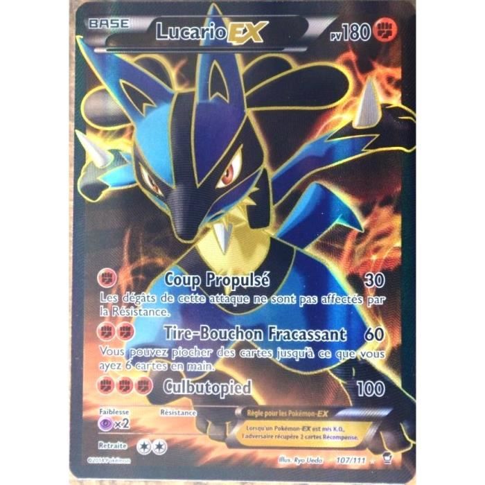 Carte Pokémon 107-111 Lucario-EX 180 PV ULTRA RARE FULL ... Carte Pokémon 107-111 Lucario-EX 180 PV ULTRA RARE FULL ...