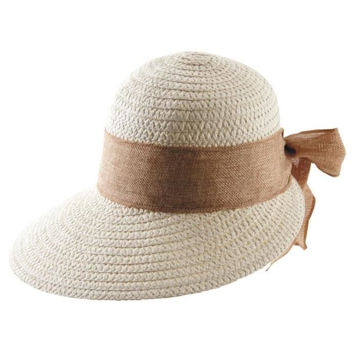 Chapeau femme paille clearance