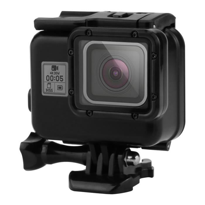 ®cBOX GOPRO HERO 7/6/5 Black Caisson étanche à 40-60 mètres avec 2 portes arriè`res échangeables en Ecran tactile ou ABS