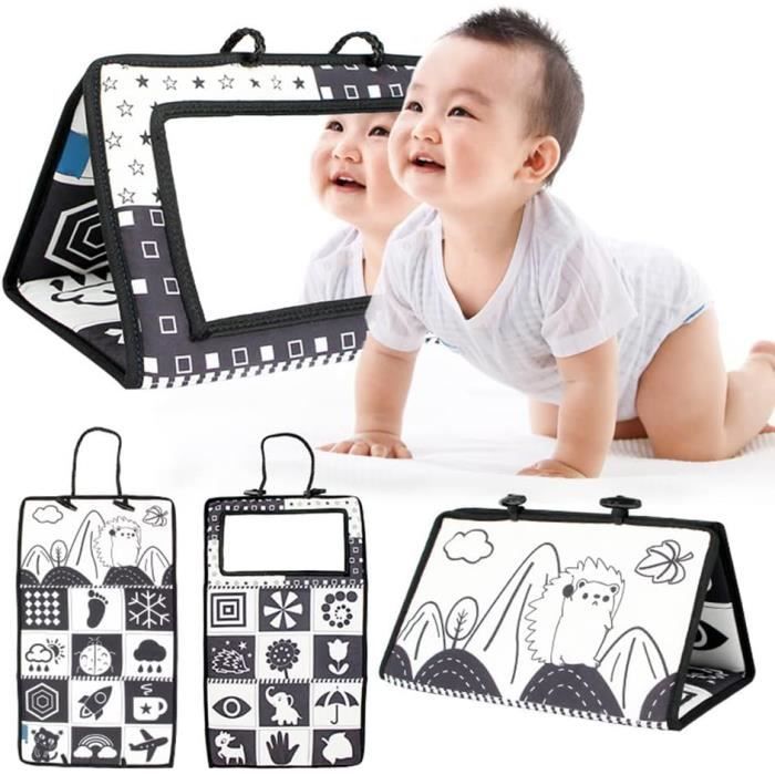 Miroir Bebe Eveil Miroir Montessori Jouet Noir et Blanc Jouets