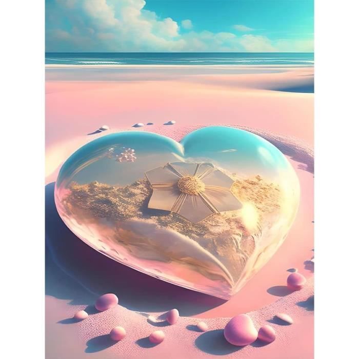 5D Diy Diamond Painting Kit Complet, Arbre D'Amour Peinture Diamant
