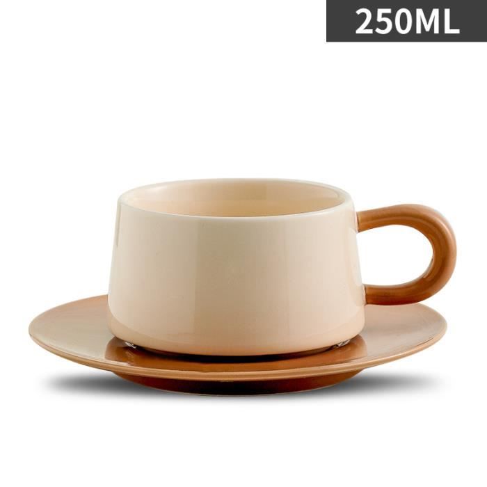 Set De Tasse à Café Et Soucoupe En Céramique Marbré - Style Nordique - Bleu - Neuf Emballé