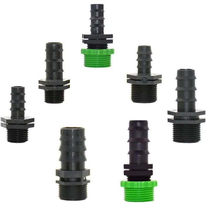 Kwinfei - 8 Raccords Universels 1/2" Pour Tuyau D'arrosage - Double Connecteur, étanche - Jardin, Irrigation