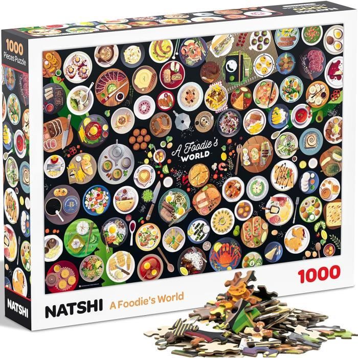 Eeboo - Puzzle 1000 Pièces Nature Morte, Fruits et Fleurs - Puzzle Adulte 1000 Pièces en Carton - Dimensions 58.5 cm x 58.5 cm