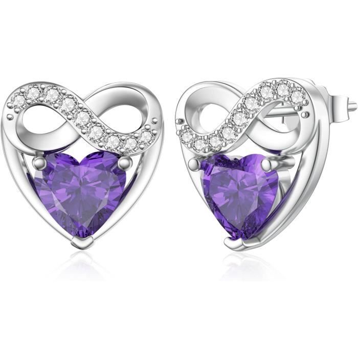 Boucles D'oreilles Vintage Argent 925 - Love Earrings Incurvées - Clous