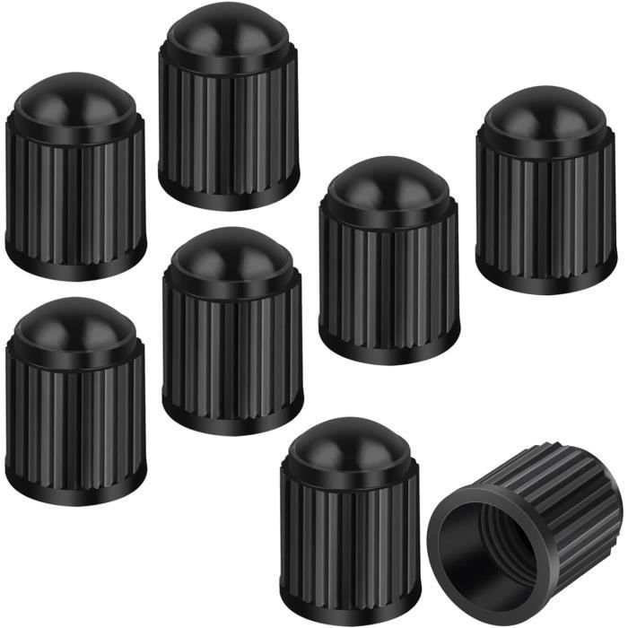 Lot De 8 Bouchons De Valve Luminescents - Pour Pneus Voiture, Moto, Vélo - Étanches Et Universels - Jaune - 2