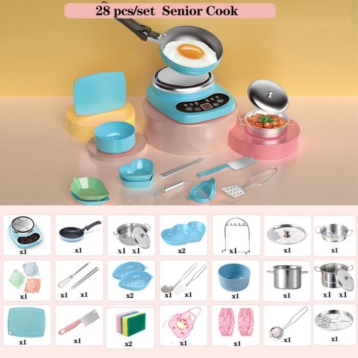 Air Fryer Pretend,Ensemble de Simulation de Cuisine pour Enfant, Jouet de friteuse, Ensemble De Cuisson avec Élément Interactif - Jeux - Jouets