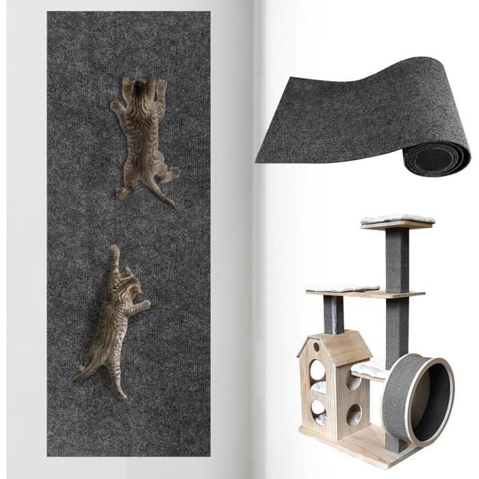 Grattoir Chat Autocollant Griffoir Chat Griffe Chat Tapis Grattoir pour Chat pour Mur et Coin(200 x 40 cm)