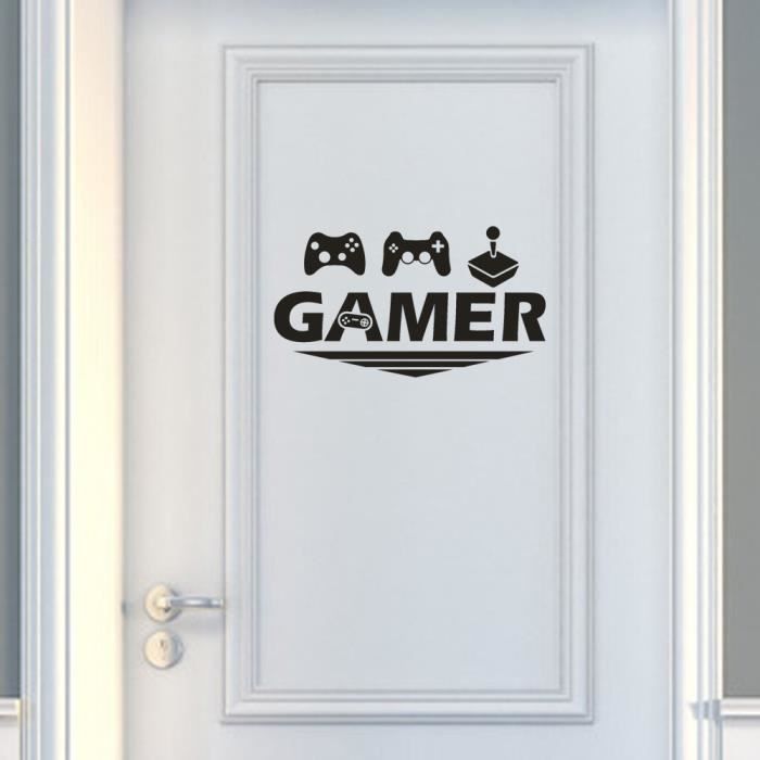 sticker gamer home decor wall sticker decal chambre vinyle art mural 303 achat vente stickers cdiscount