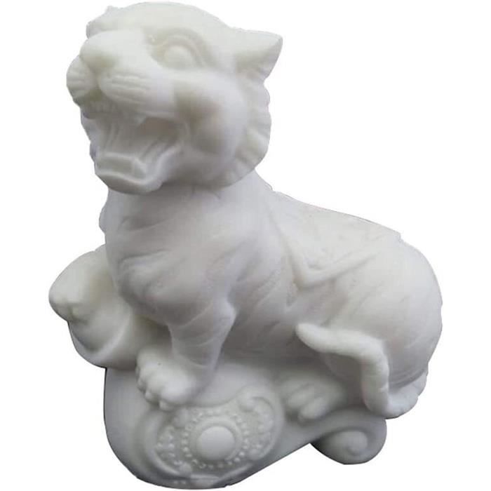 Moneta Portafortuna Feng Shui Tigre - Amuleto Cinese Per Ricchezza E Prosperità - Decorazione Casa E Ufficio - Regalo Simbolico In Metallo Dorato E Argento - 3