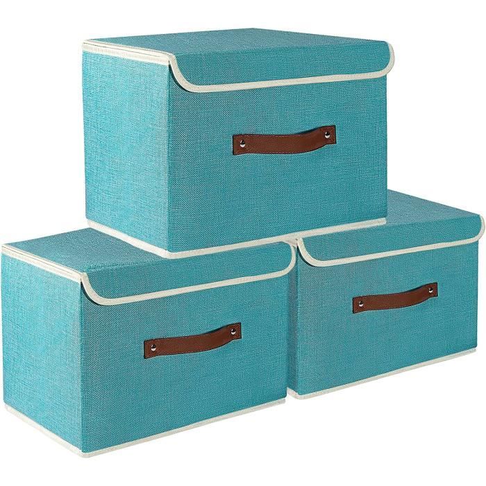 Bac de rangement pliable en tissu 14,6 po x 11,8 po x 10,6 po – Lecompte maison et style de vie