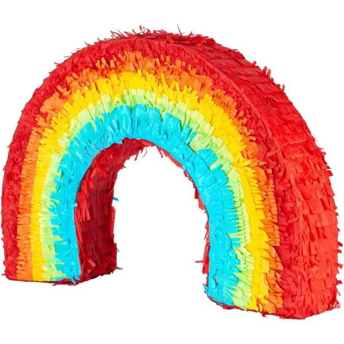 Pinata Arc-en-Ciel Party Factory – 58 X 10 X 37 Cm – Jeu D'Anniversaire Enfants Avec Surprises