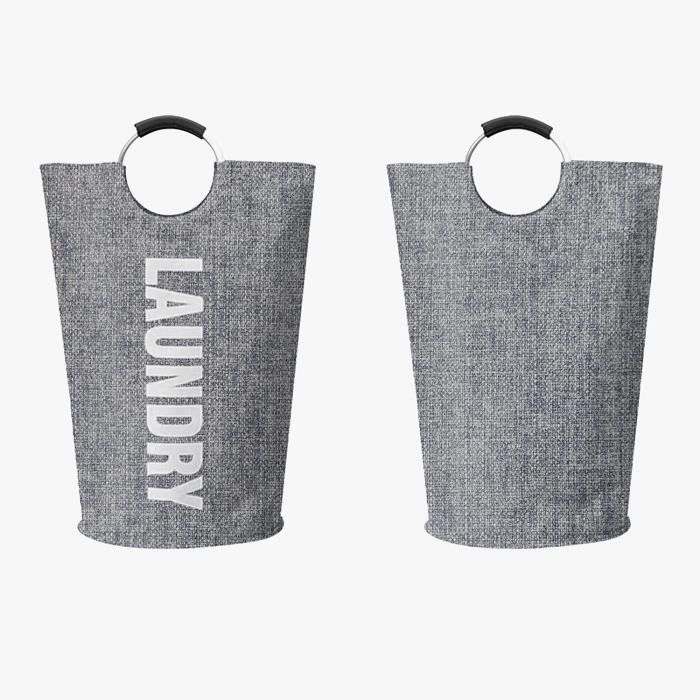 Panier À Linge Pliable Avec Couvercle En Maille À Cordon De Serrage